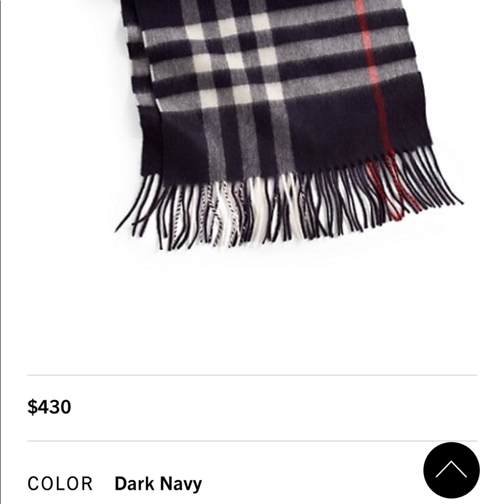 Blue burberry scarf - Picture 6 of 6